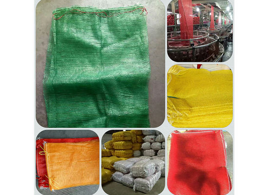 PP Woven Garlic Mesh Bag Vegetable Packing Bag Drawstring Woven Mesh Sacks